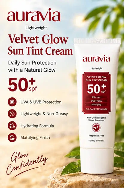 Auravia Velvet Glow Sun Tint Cream SPF 50+