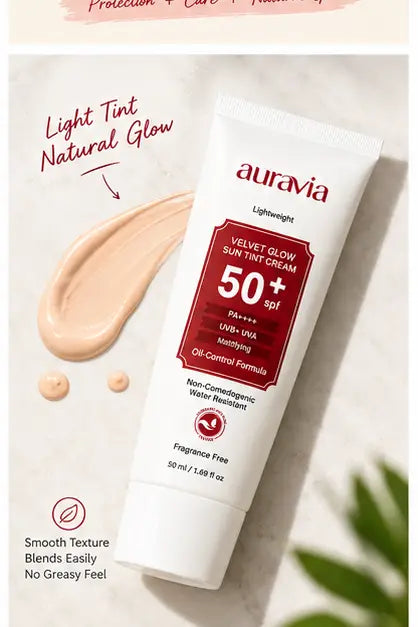 Auravia Velvet Glow Sun Tint Cream SPF 50+